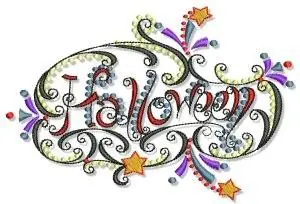 Hassle-Free Returns Swirly Halloween Sign Embroidery Design