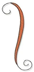 Exclusive Swirly Halloween Border Embroidery Design