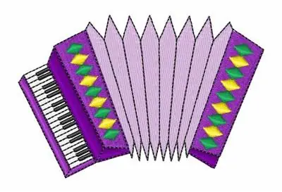 Accordian Embroidery Design Instant Buy