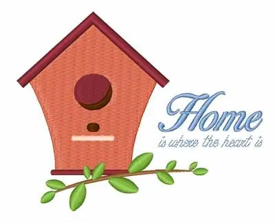 Holiday Sale Home Where Heart Is Embroidery Design