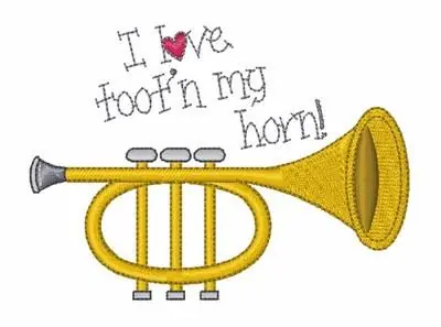 Tootn My Horn Embroidery Design Shop Now