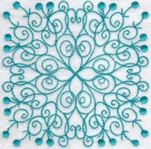 Floral Bluework Quilt Block Embroidery Design Hot Picks