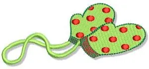 Don’t Miss Out Christmas Mittens Embroidery Design