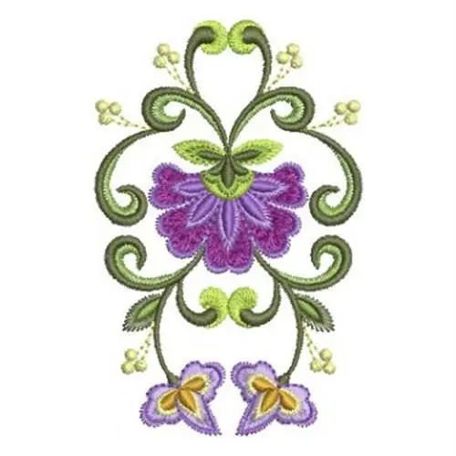 Decorative Floral Embroidery Design Limited Time