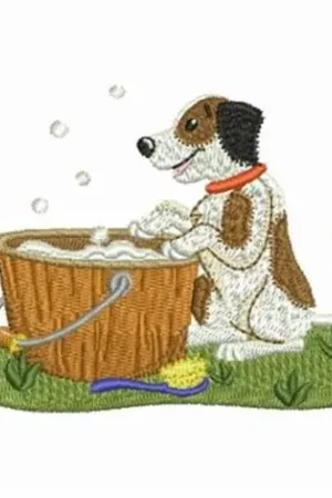 Bath Time Embroidery Design Discount