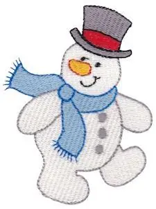 Get Yours Christmas Snowman Embroidery Design