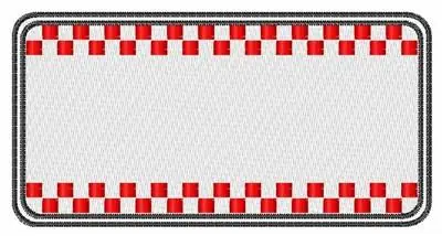 Direct From Manufacturer Checkerboard Frame Embroidery Design
