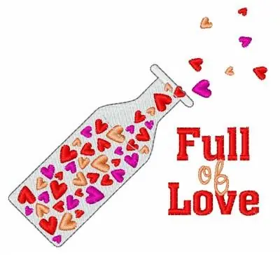 Full of Love Embroidery Design Certified