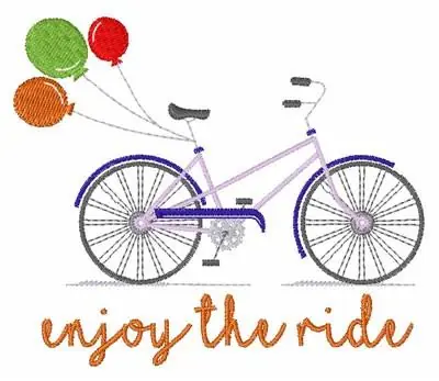 Popular Enjoy The Ride Embroidery Design