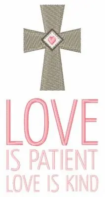 Price Drop Love Is Patient Embroidery Design