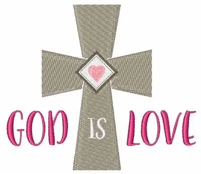 God Is Love Embroidery Design Factory Price