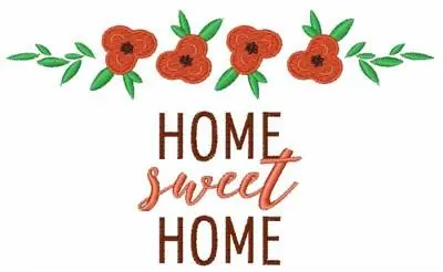 Home Sweet Home Embroidery Design Weekend Sale