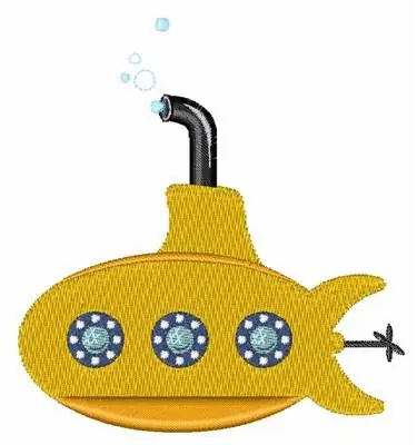 Budget Yellow Submarine Embroidery Design