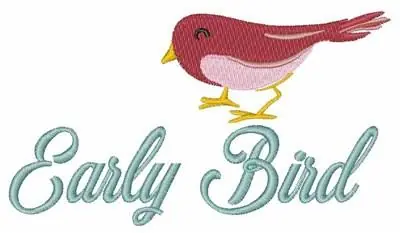 Early Bird Embroidery Design Super Sale