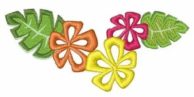 Hawaiian Flower Embroidery Design Hot Picks