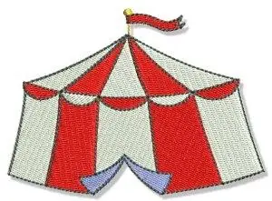 Circus Tent Embroidery Design Holiday Sale