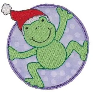 Buy Online Christmas Frog Embroidery Design