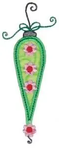Applique Xmas Ornament Embroidery Design Direct From Factory