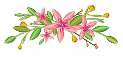 Exclusive Flowers Embroidery Design