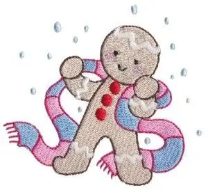 Direct From Manufacturer Gingerbread Man Embroidery Design