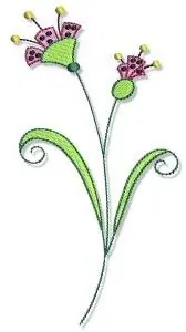 Mega Sale Flower Swirls Embroidery Design