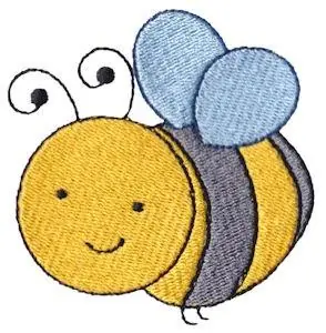 Holiday Sale Spring Bumblebee Embroidery Design