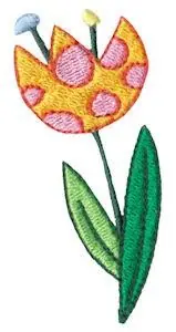Spring Tulip Embroidery Design In Demand