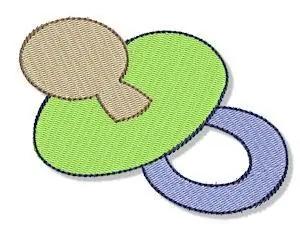 While Supplies Last Baby Pacifier Embroidery Design