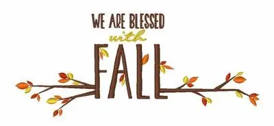 Special Discount Blessed Fall Embroidery Design
