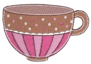 Time for Tea Embroidery Design Bargain