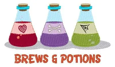 Bulk Order Brews & Potion Embroidery Design
