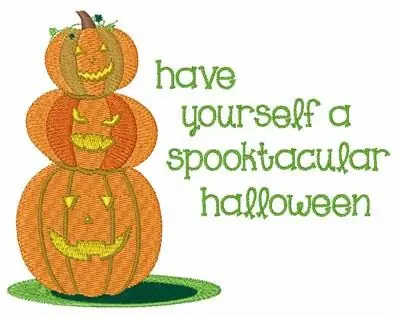 Markdown Spooktacular Halloween Embroidery Design