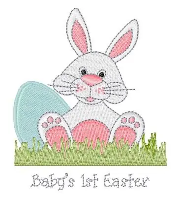 Babys 1st Easter Embroidery Design Hot Deal