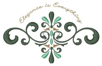Elegance Is Everything Embroidery Design Secure Checkout
