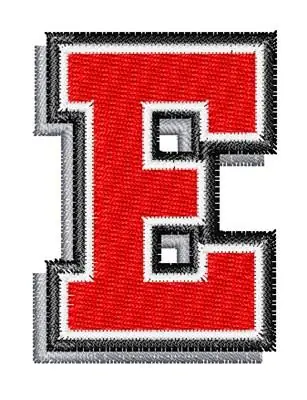 Trusted Brand Athletic Shadow E Embroidery Design