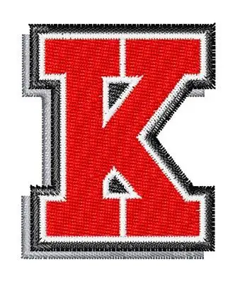 Athletic Shadow K Embroidery Design Crafted