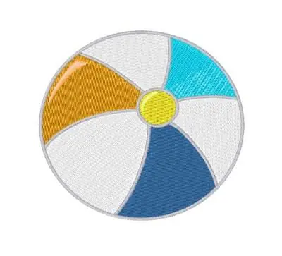 While Supplies Last Beach Ball Embroidery Design