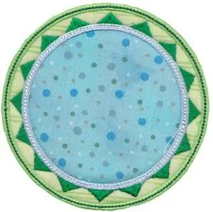 Circle Applique Frame Embroidery Design Top Pick