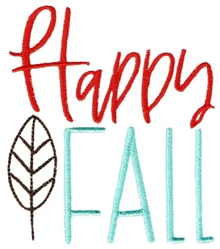 Best Price Happy Fall Embroidery Design