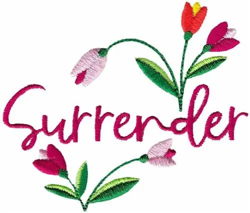 Surrender Embroidery Design Sale