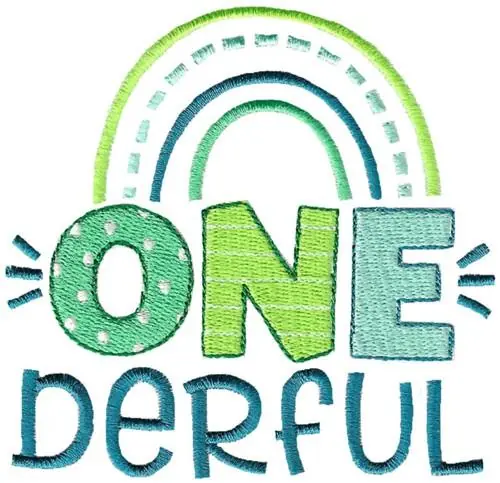 Onederful Embroidery Design Discount