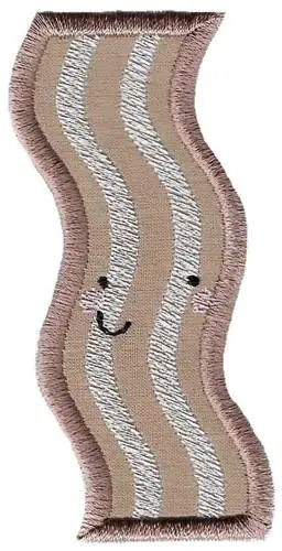 Applique Bacon Embroidery Design Trending