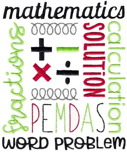Original Mathematics Subway Art Embroidery Design