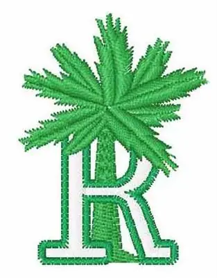 Exotic Palm Tree R Embroidery Design Clearance