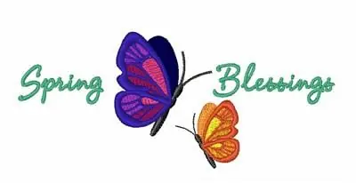 Buy Direct Spring Blessings Embroidery Design