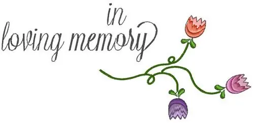 In Loving Memory Embroidery Design Grab Now