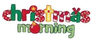 Instant Buy Christmas Morning Embroidery Design