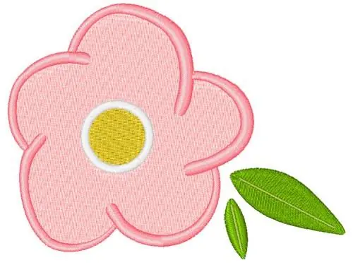 Sweet Girl Flower Embroidery Design Reduced Price