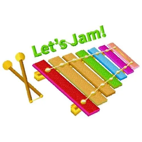 Fast Shipping Lets Jam! Embroidery Design