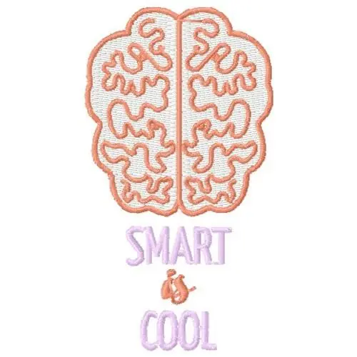 Smart Is Cool Embroidery Design Save Now